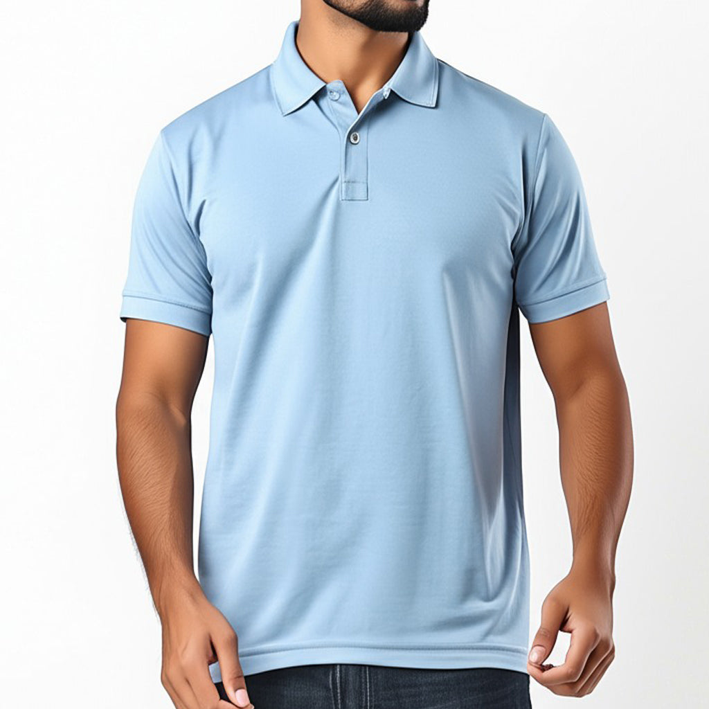 Men Polo Neck Cotton T-Shirt with DTF Printing and custom Tshirt Logo Design