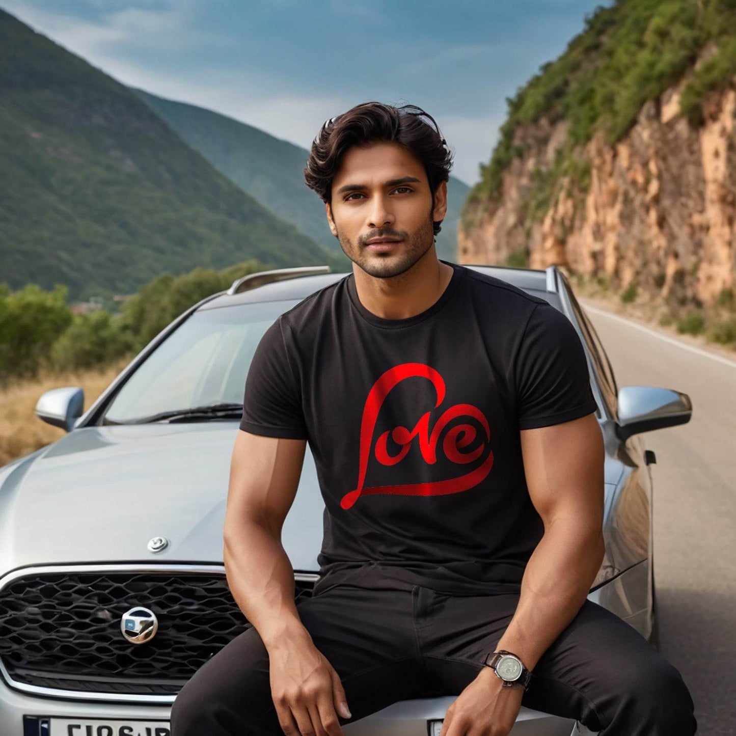 Love Encouraging - Unisex Round Neck Regular Fit 100% Combed Cotton Half Sleeve T-Shirt - Mojilo Mart