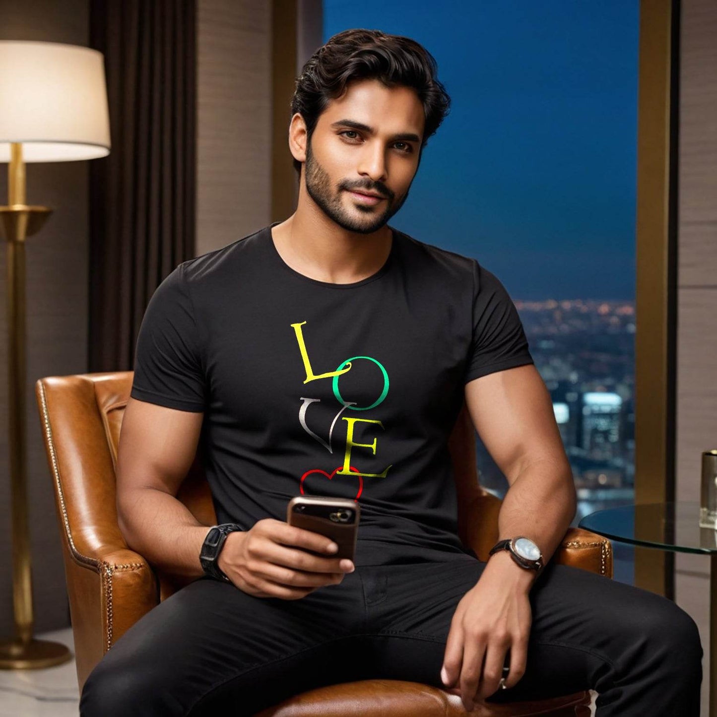 Valentines Love TShirts - Unisex Round Neck Regular Fit 100% Combed Cotton Half Sleeve T-Shirt - Mojilo Mart