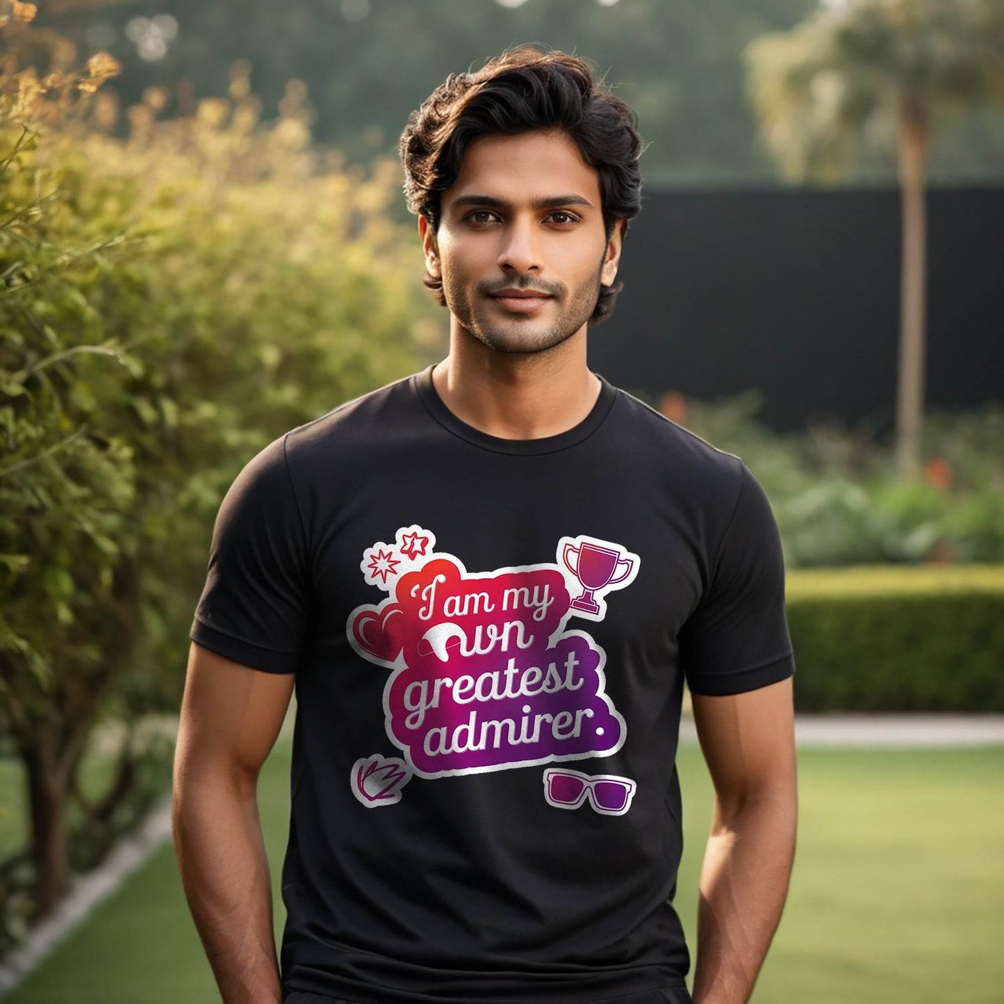I Am My Greatest Admirer - Unisex Round Neck Regular Fit 100% Combed Cotton Half Sleeve T-Shirt (Copy) - Mojilo Mart