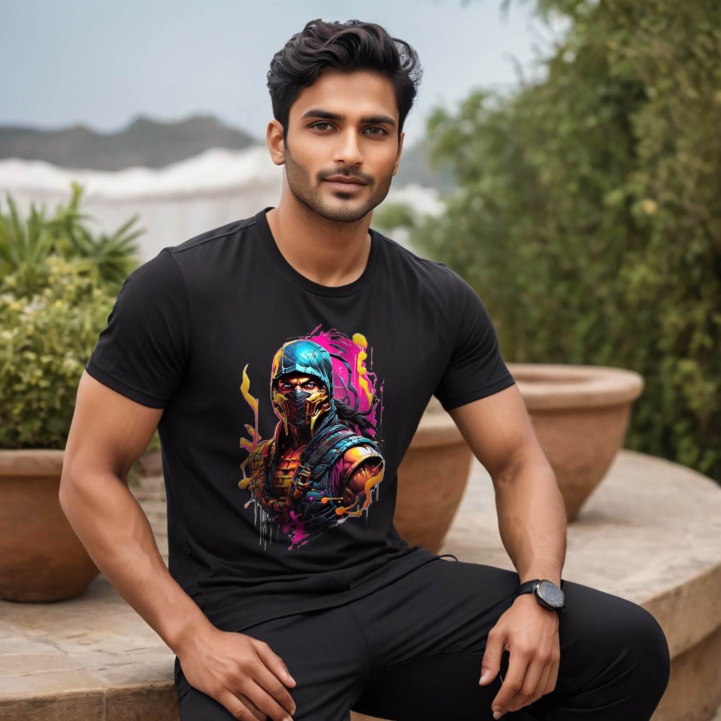 Mortal Kombat- Unisex Round Neck Regular Fit 100% Combed Cotton Half Sleeve T-Shirt - Mojilo Mart