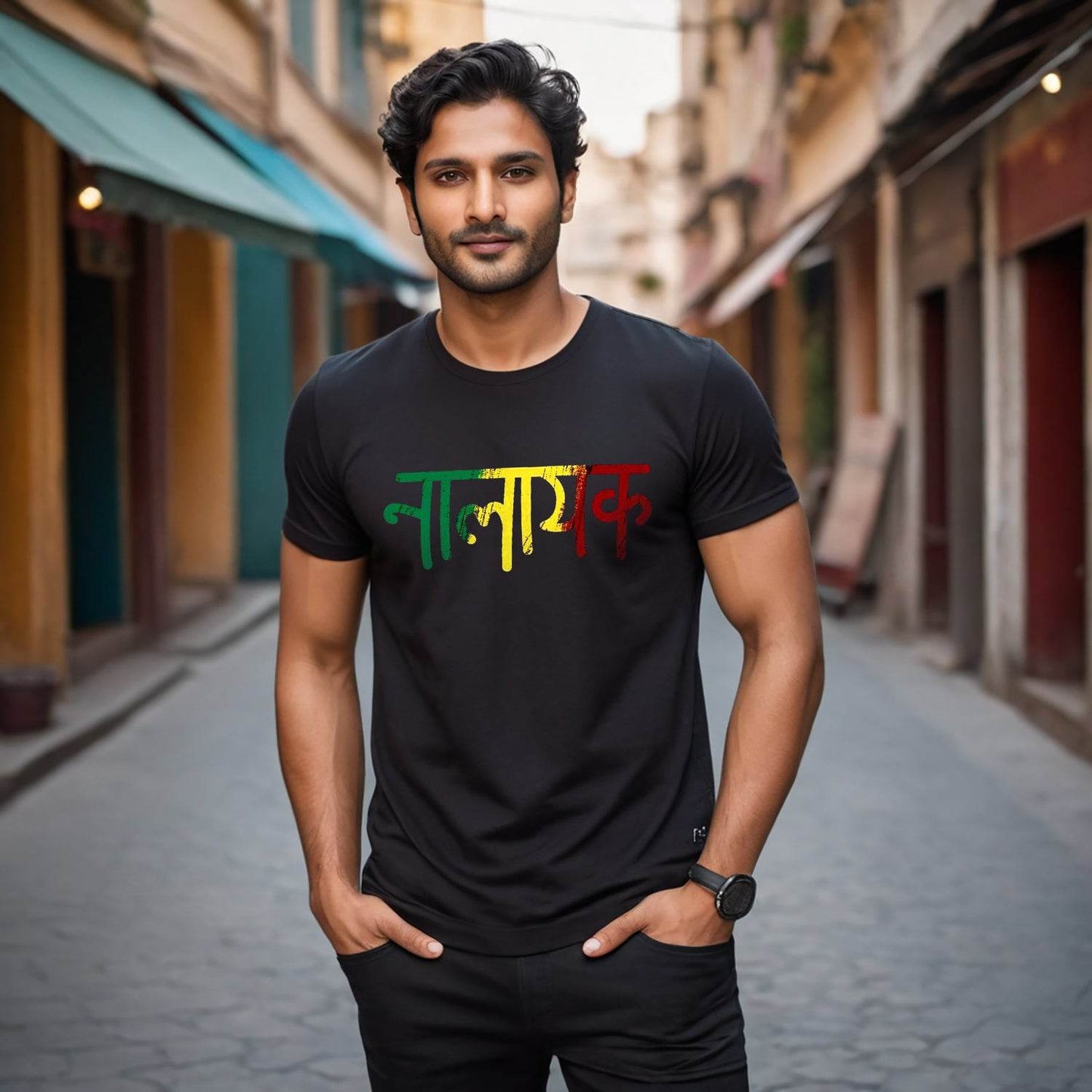Nalayak - Unisex Round Neck Regular Fit 100% Combed Cotton Half Sleeve T-Shirt - Mojilo Mart