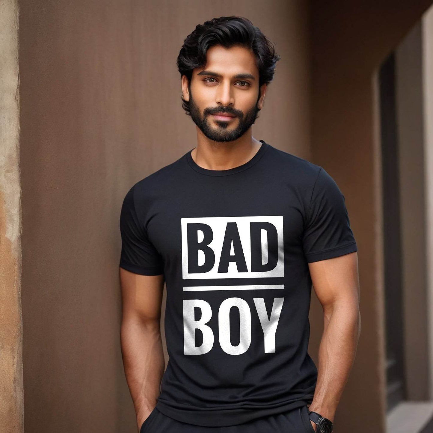 BAD BOY - Unisex Round Neck Regular Fit 100% Combed Cotton Half Sleeve T-Shirt - Mojilo Mart