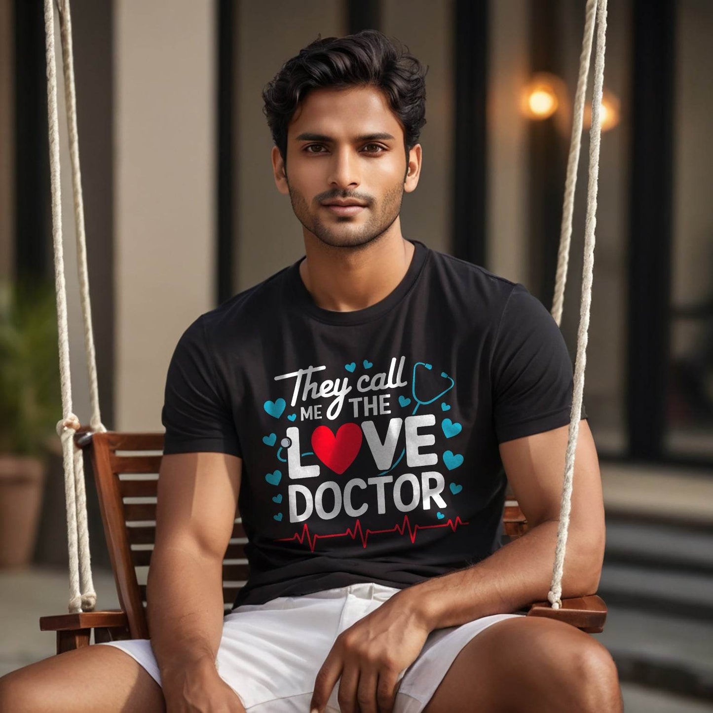They call ME LOVE DOCTOR - Unisex Round Neck Regular Fit 100% Combed Cotton Half Sleeve T-Shirt - Mojilo Mart