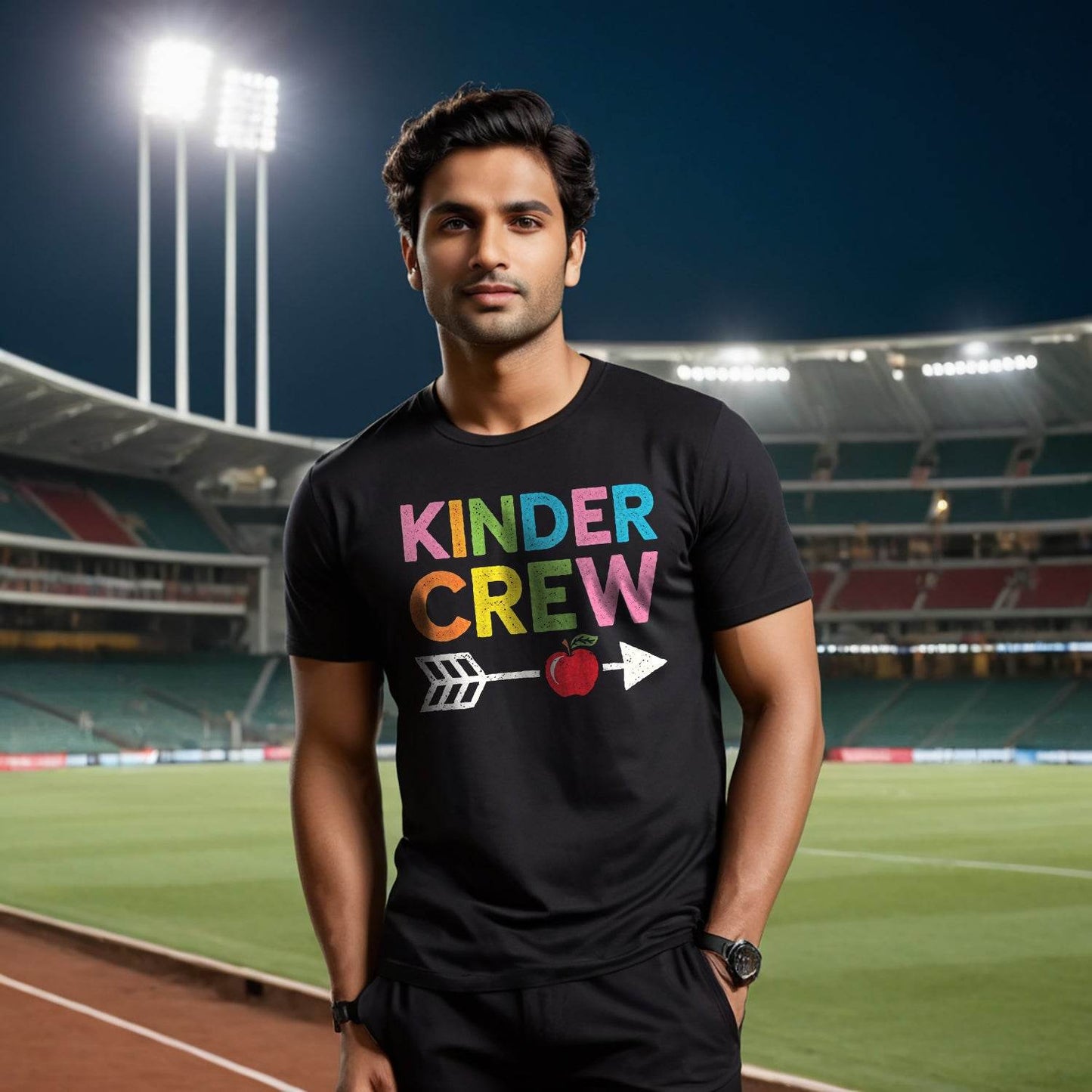 KINDER CREW - Unisex Round Neck Regular Fit 100% Combed Cotton Half Sleeve T-Shirt - Mojilo Mart