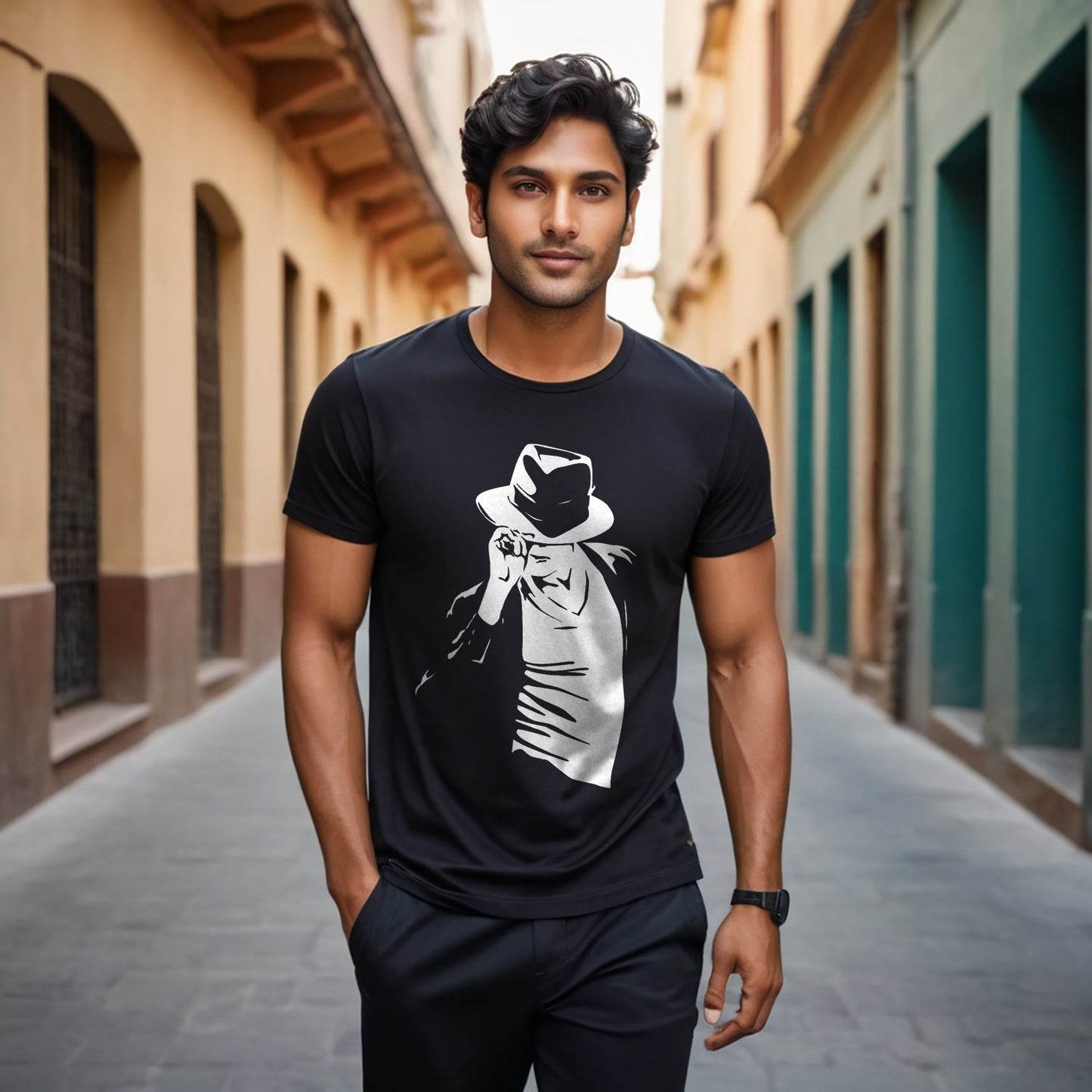 Michael Jackson Dangerous dance - Unisex Round Neck Regular Fit 100% Combed Cotton Half Sleeve T-Shirt - Mojilo Mart