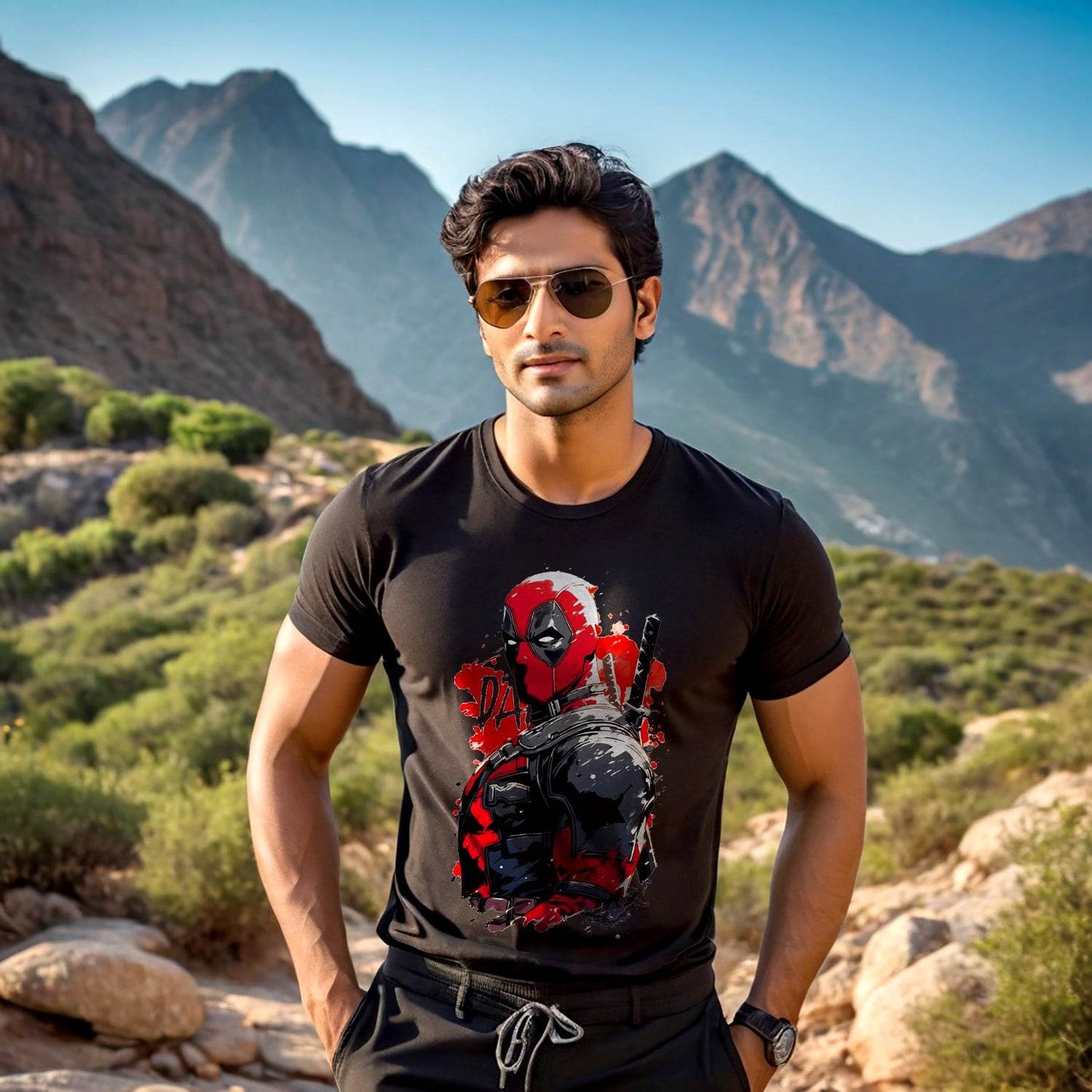 Deadpool - Unisex Round Neck Regular Fit 100% Combed Cotton Half Sleeve T-Shirt - Mojilo Mart