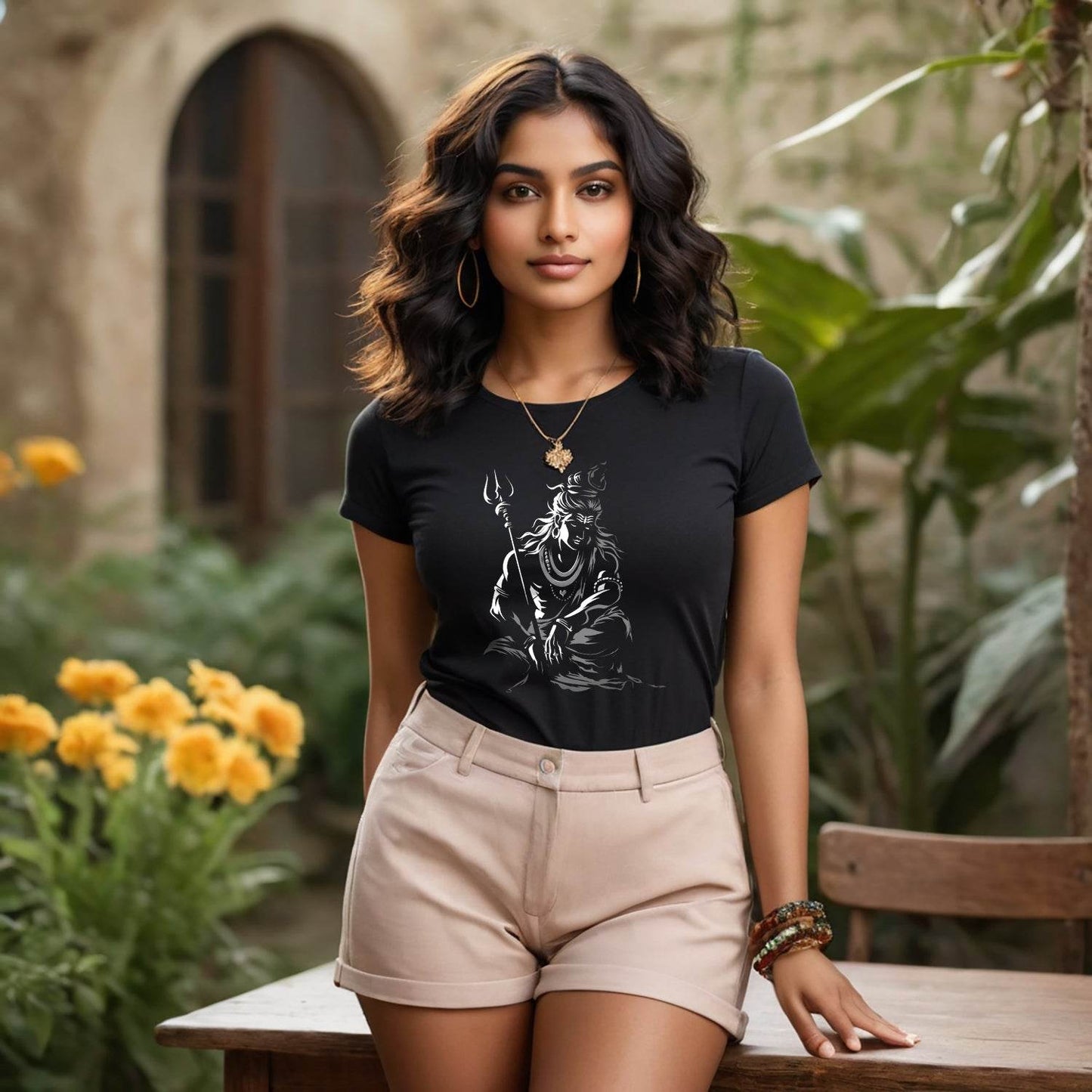 Lord Shiv Printed - Unisex Round Neck Regular Fit 100% Combed Cotton Half Sleeve T-Shirt - Mojilo Mart