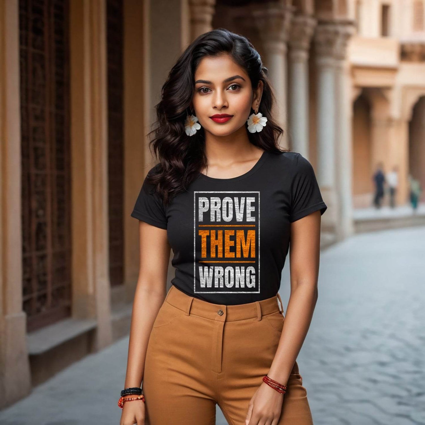 Prove Them Wrong - Unisex Round Neck Regular Fit 100% Combed Cotton Half Sleeve T-Shirt - Mojilo Mart