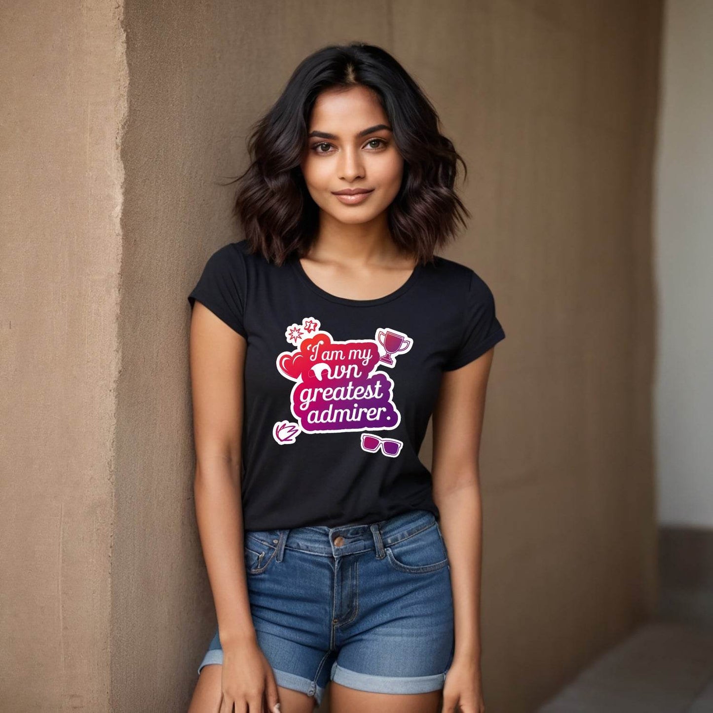 I Am My Greatest Admirer - Unisex Round Neck Regular Fit 100% Combed Cotton Half Sleeve T-Shirt (Copy) - Mojilo Mart