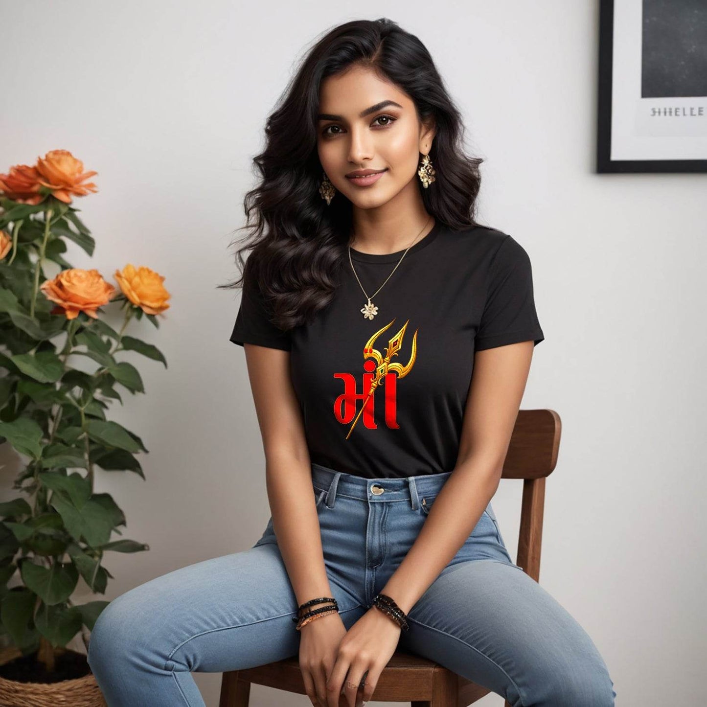 MAA Treshool ART - Unisex Round Neck Regular Fit 100% Combed Cotton Half Sleeve T-Shirt - Mojilo Mart