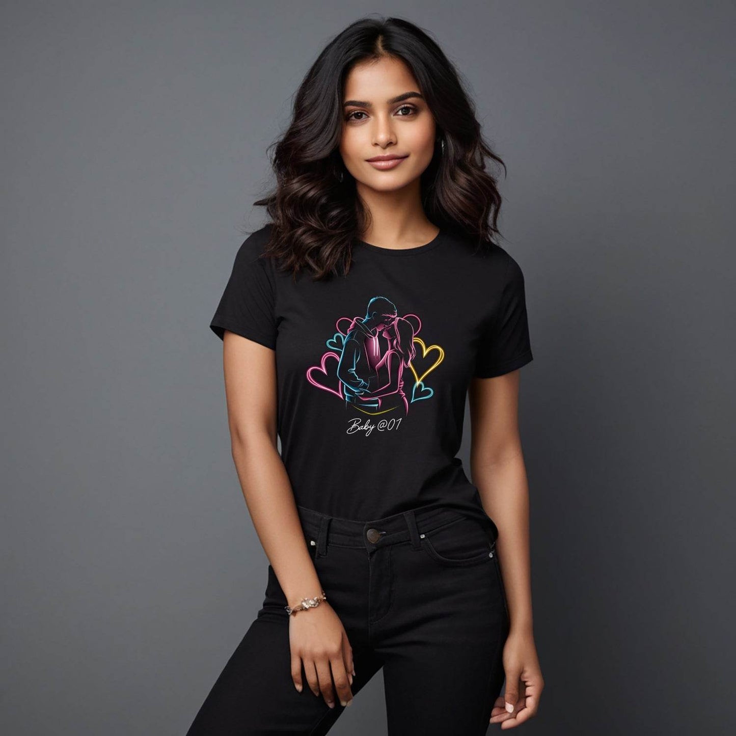 Baby @01 - Unisex Round Neck Regular Fit 100% Combed Cotton Half Sleeve T-Shirt - Mojilo Mart