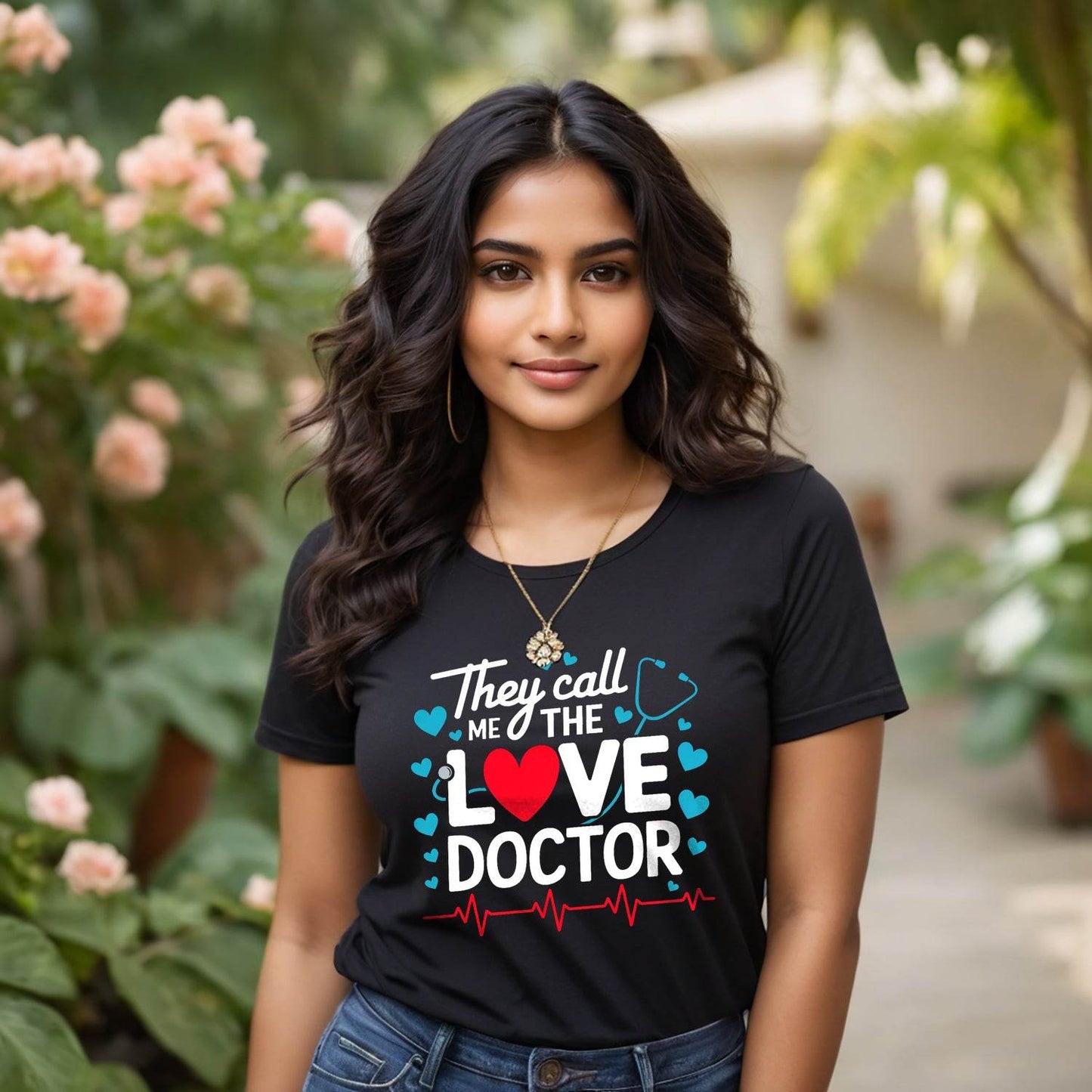 They call ME LOVE DOCTOR - Unisex Round Neck Regular Fit 100% Combed Cotton Half Sleeve T-Shirt - Mojilo Mart