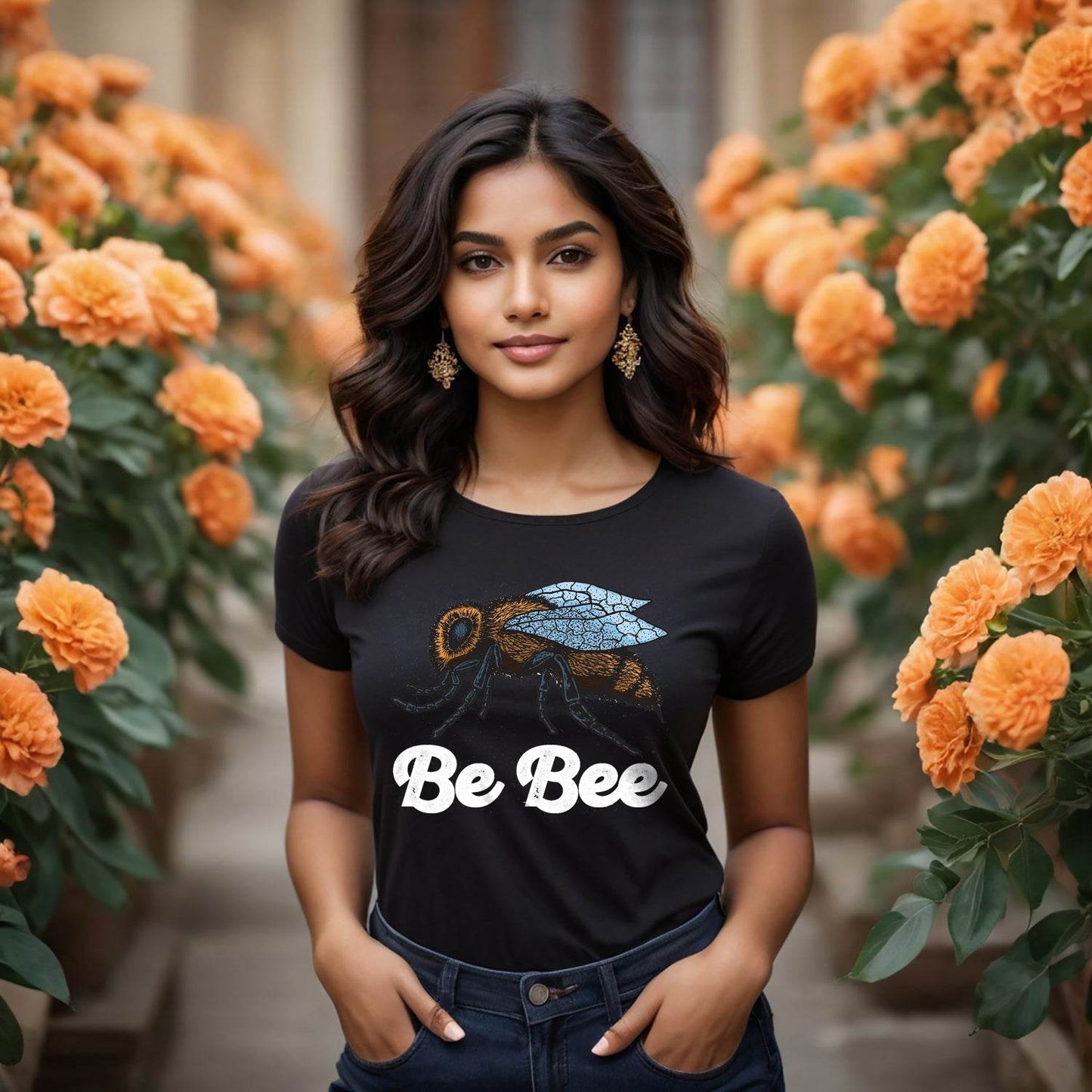 Be Bee - Unisex Round Neck Regular Fit 100% Combed Cotton Half Sleeve T-Shirt - Mojilo Mart