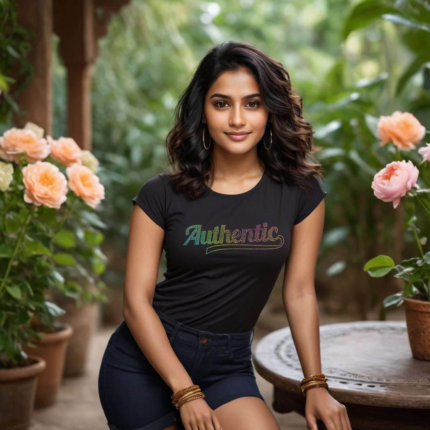 RAINBOW SPANGLE Authentic - Unisex Round Neck Regular Fit 100% Combed Cotton Half Sleeve T-Shirt - Mojilo Mart