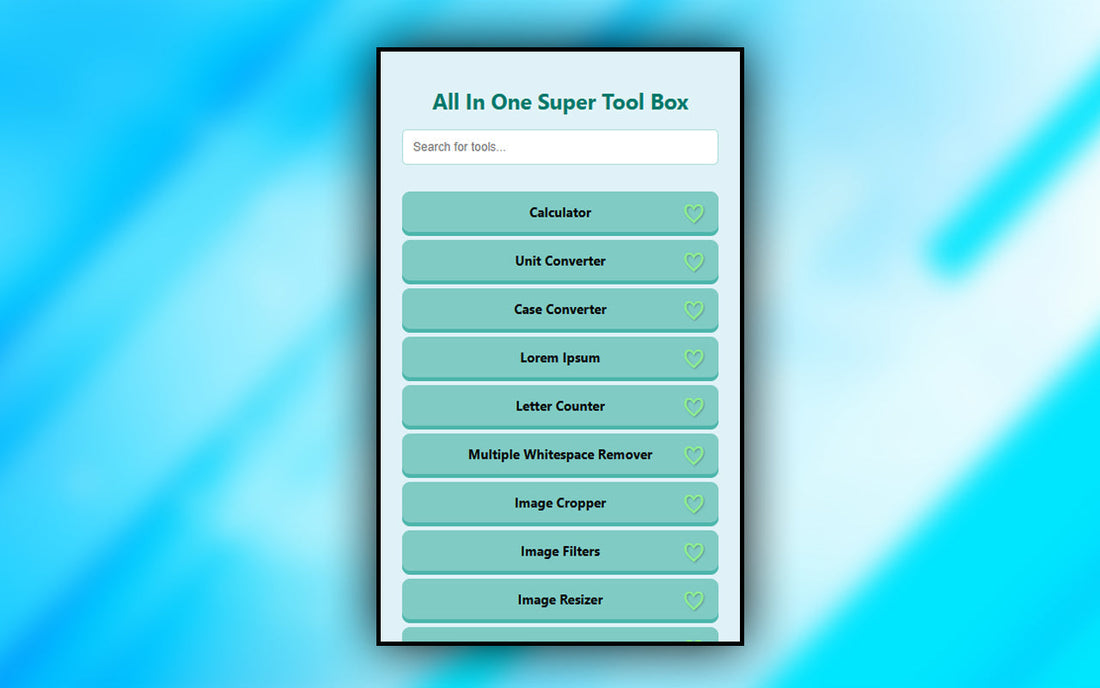 All In One Super Tool Box - Google Extension for Chrome Web Store