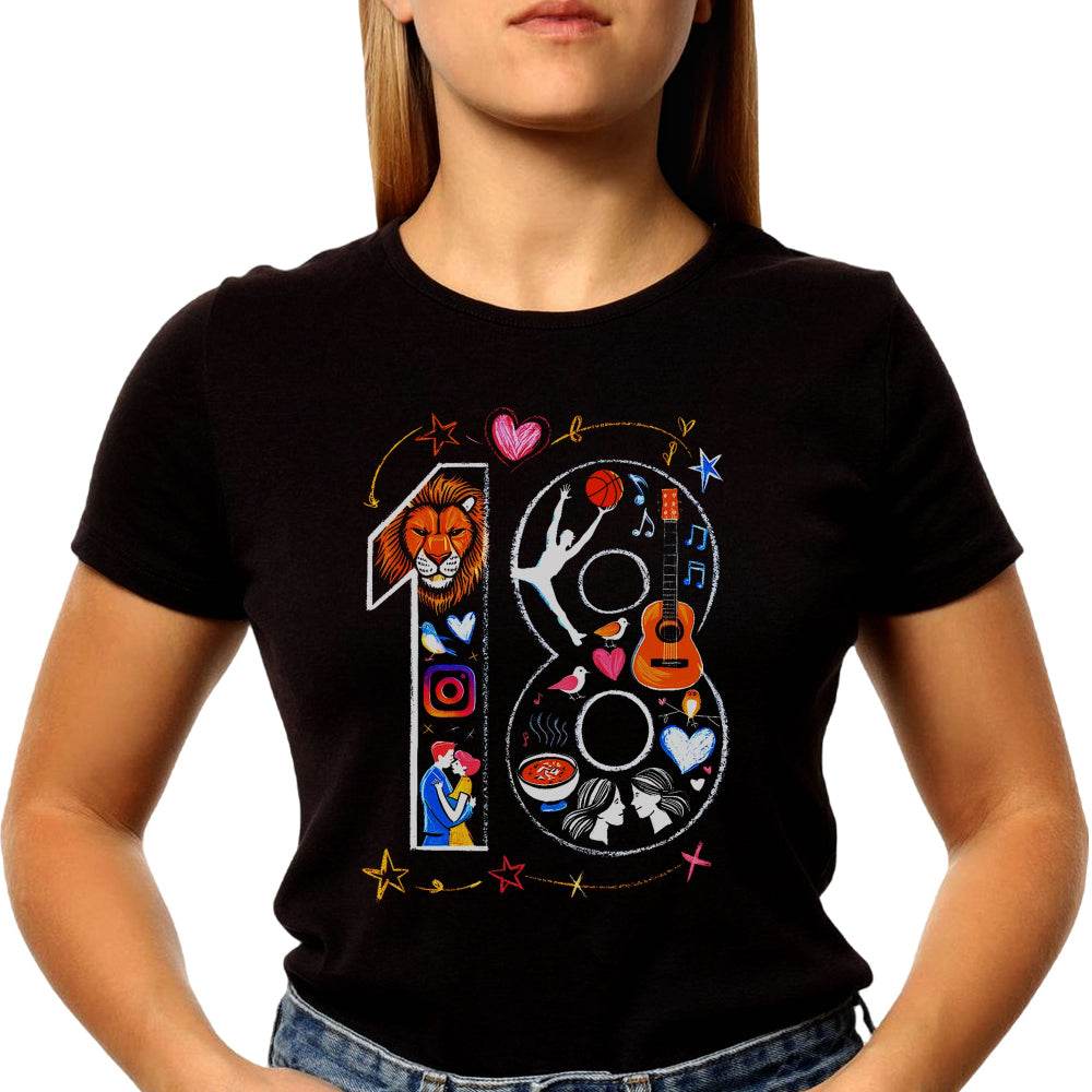 18 Years Of Being Awesome - Unisex Round Neck Regular Fit 100% Combed Cotton Half Sleeve T-Shirt - Mojilo Mart