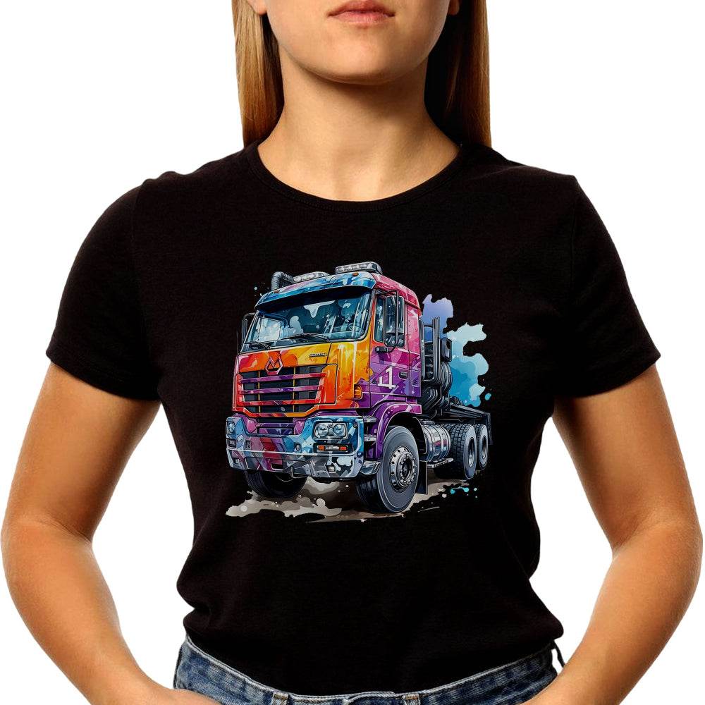 4 in 1 Truck - Unisex Round Neck Regular Fit 100% Combed Cotton Half Sleeve T-Shirt - Mojilo Mart