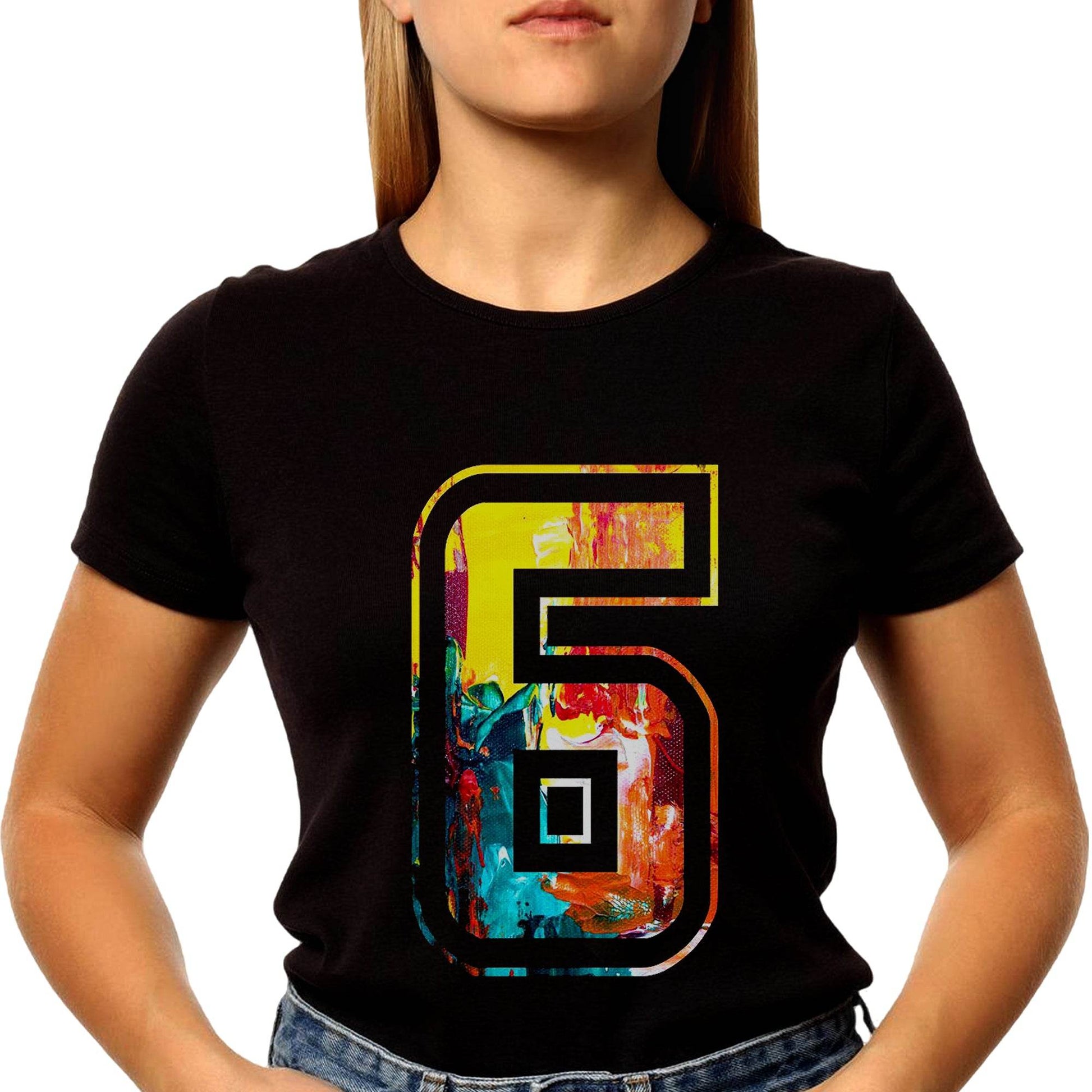 6th Birthday Boy Badminton Player Badminton 6 Years - Unisex Round Neck Regular Fit 100% Combed Cotton Half Sleeve T-Shirt - Mojilo Mart