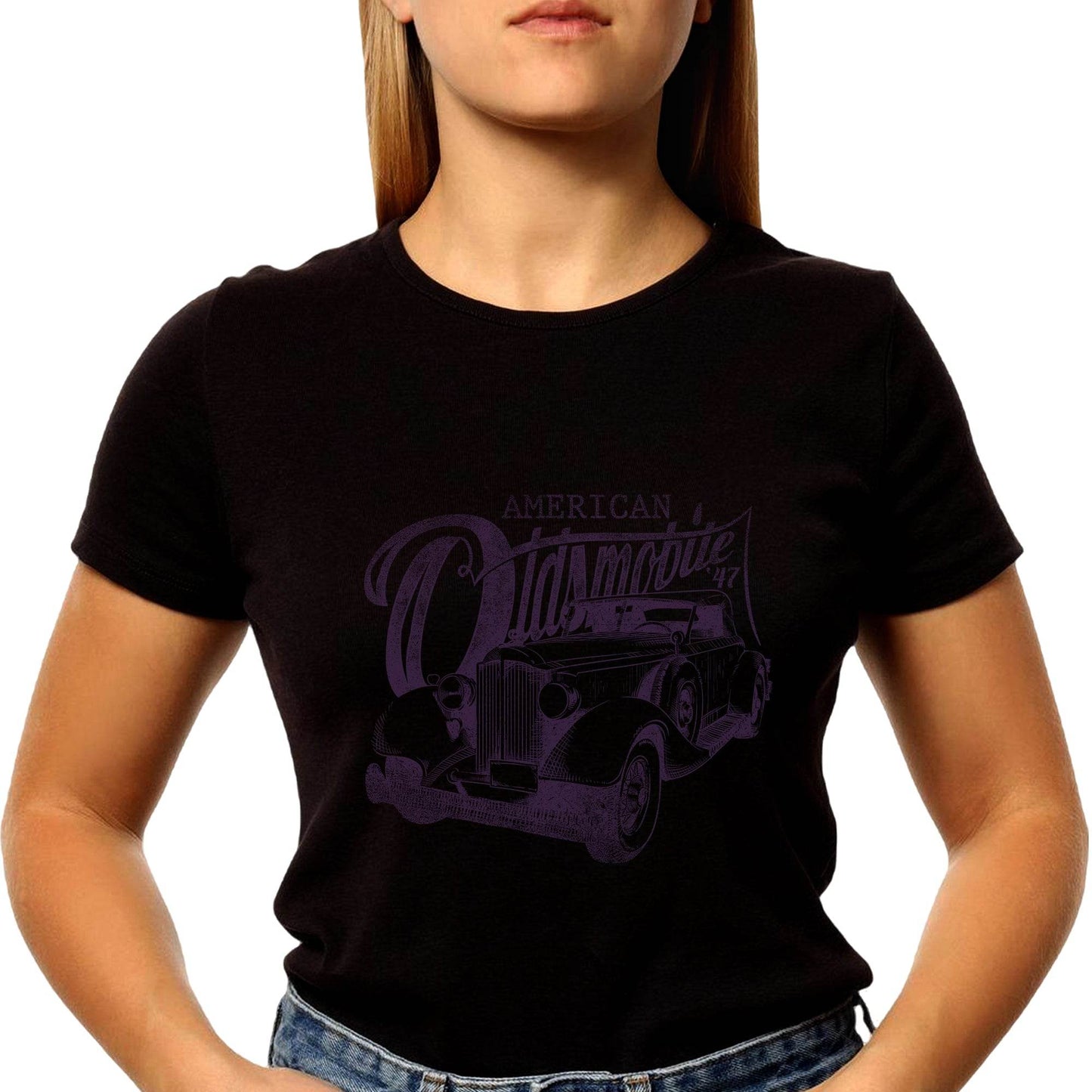 AMERICAN OLD MOBITE 47 - Unisex Round Neck Regular Fit 100% Combed Cotton Half Sleeve T-Shirt - Mojilo Mart