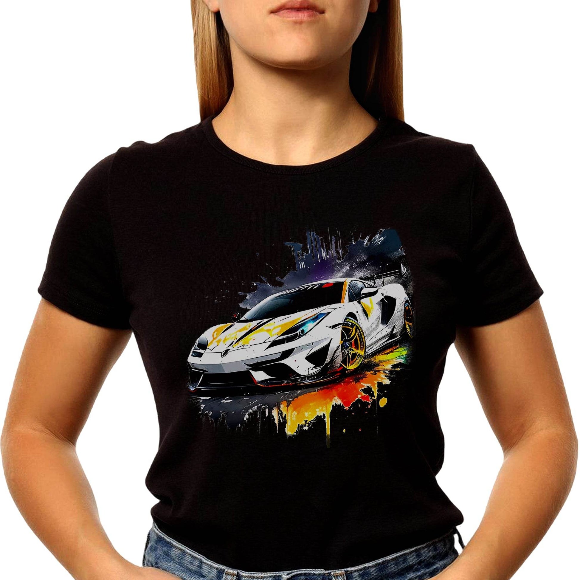 A Supercar - Unisex Round Neck Regular Fit 100% Combed Cotton Half Sleeve T-Shirt - Mojilo Mart