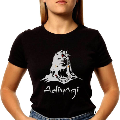Adiyogi Shiva Mahadev - Unisex Round Neck Regular Fit 100% Combed Cotton Half Sleeve T-Shirt - Mojilo Mart