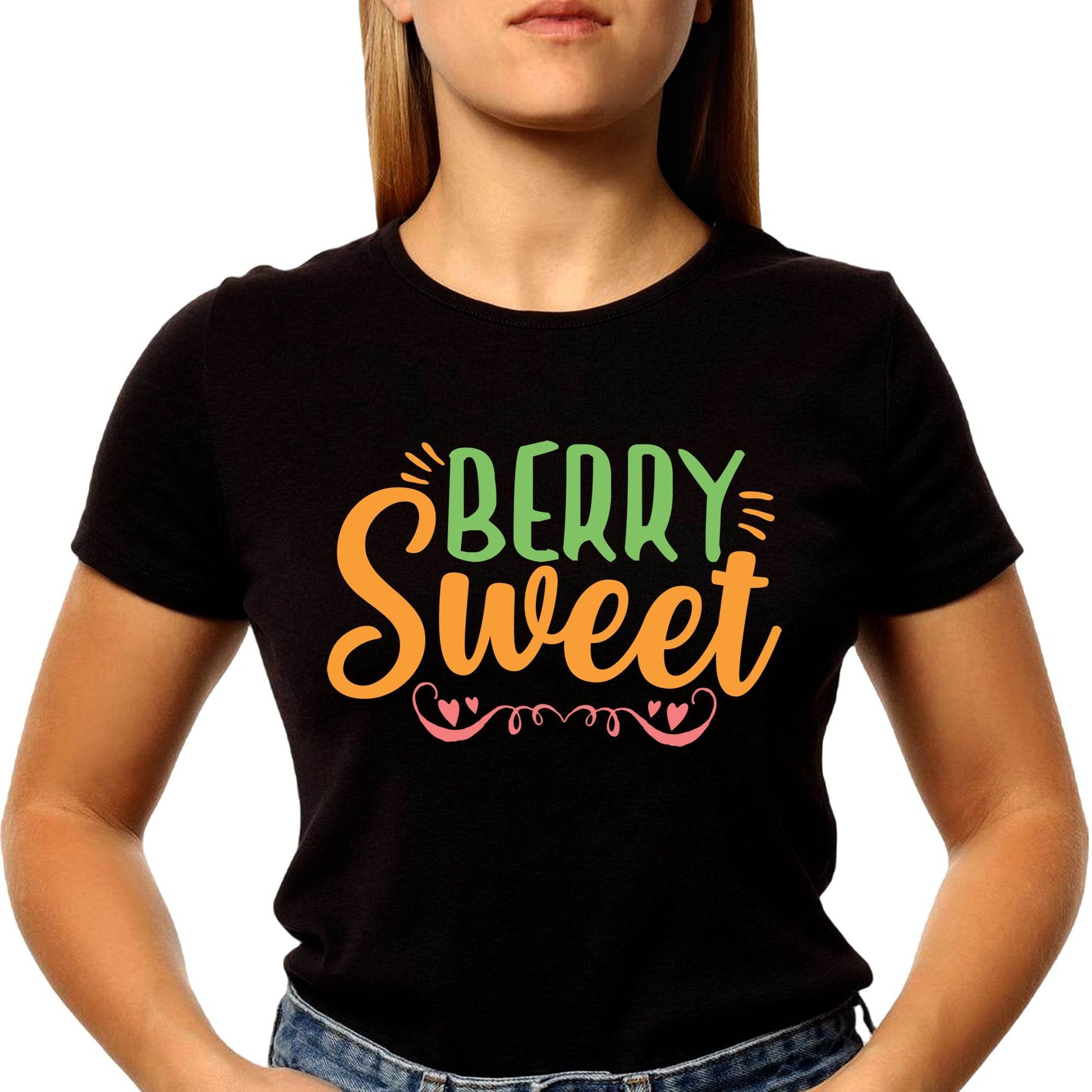 Berry Sweet - Unisex Round Neck Regular Fit 100% Combed Cotton Half Sleeve T-Shirt - Mojilo Mart