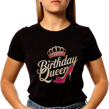 Birthday Queen - Unisex Round Neck Regular Fit 100% Combed Cotton Half Sleeve T-Shirt - Mojilo Mart