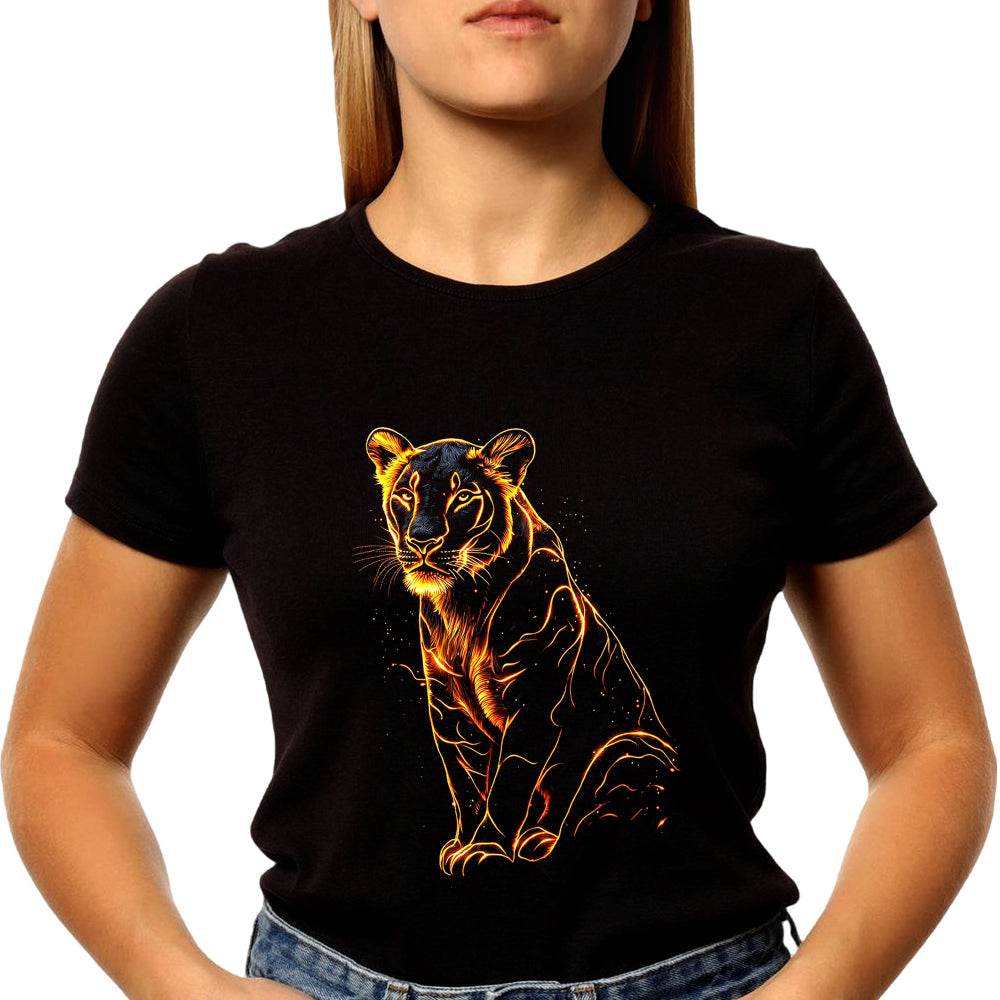 Black Panther Shirt, Big Cat - Unisex Round Neck Regular Fit 100% Combed Cotton Half Sleeve T-Shirt - Mojilo Mart