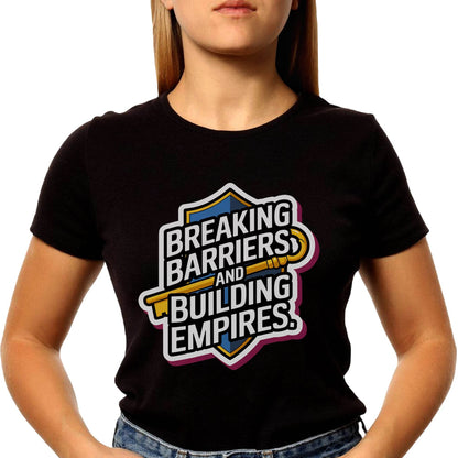 Breaking Barriers And Building Empires - Unisex Round Neck Regular Fit 100% Combed Cotton Half Sleeve T-Shirt - Mojilo Mart