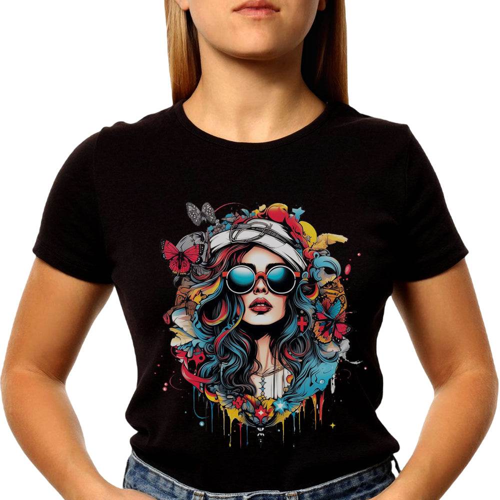 Butterfly Girls - Unisex Round Neck Regular Fit 100% Combed Cotton Half Sleeve T-Shirt - Mojilo Mart