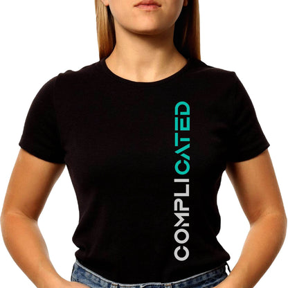 COMPLICATED - Unisex Round Neck Regular Fit 100% Combed Cotton Half Sleeve T-Shirt - Mojilo Mart