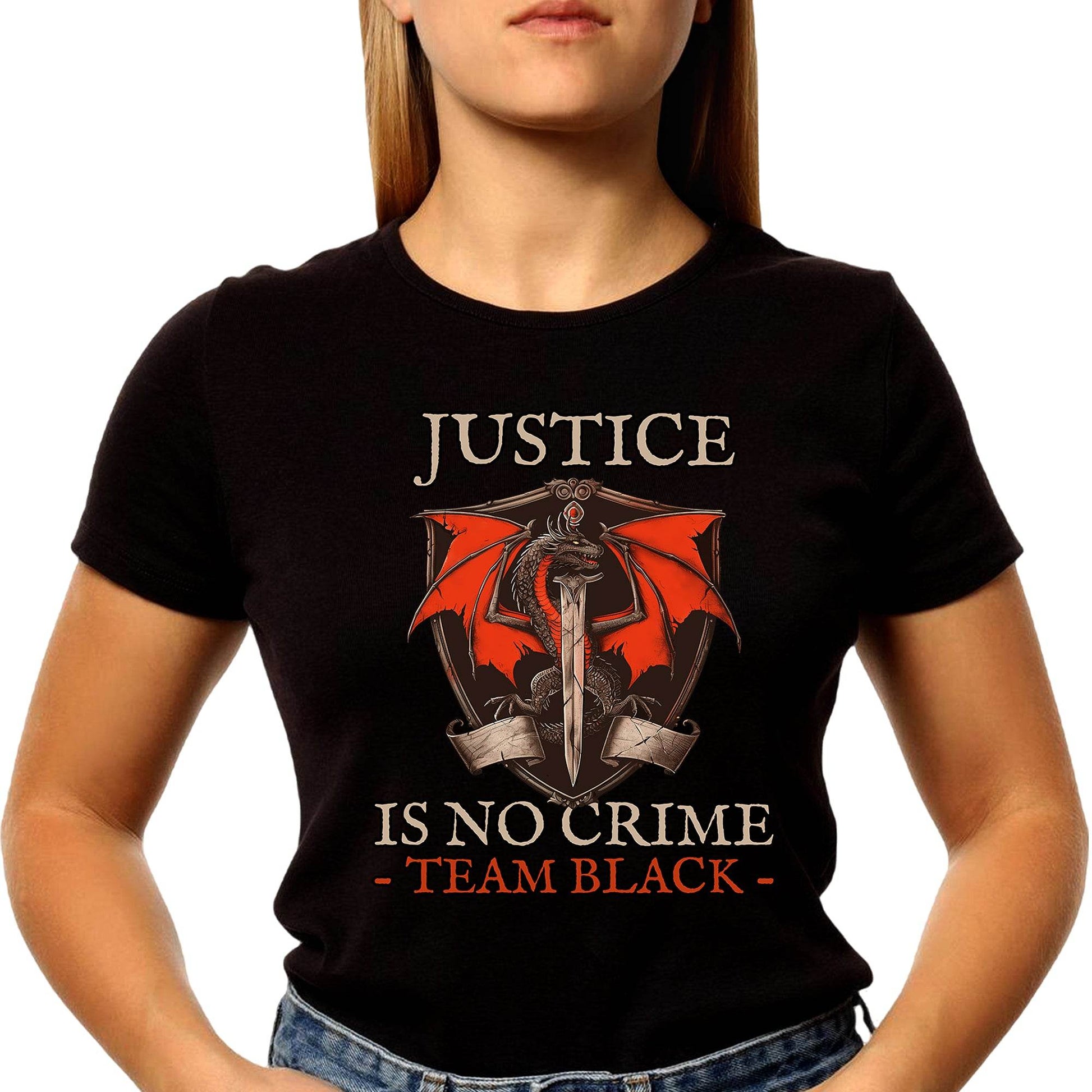 Camiseta House Of The Dragon Justice - Unisex Round Neck Regular Fit 100% Combed Cotton Half Sleeve T-Shirt - Mojilo Mart