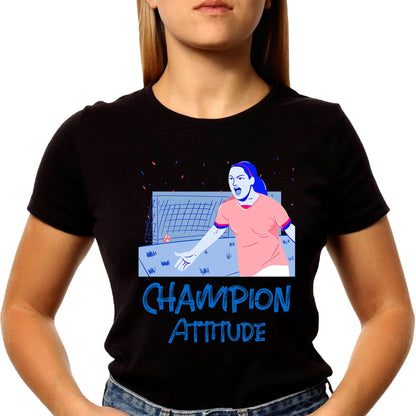Champion Attitude - Unisex Round Neck Regular Fit 100% Combed Cotton Half Sleeve T-Shirt - Mojilo Mart