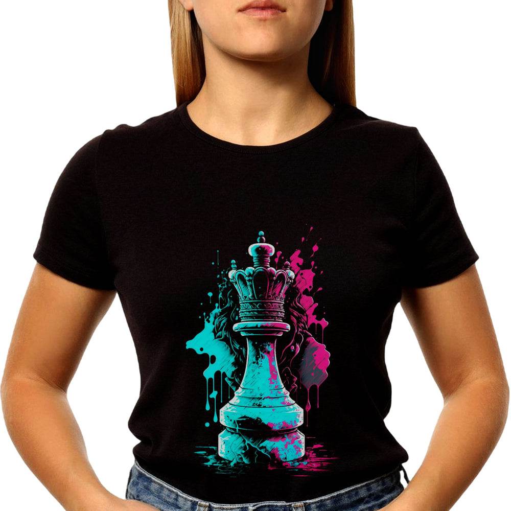 Chess King - Unisex Round Neck Regular Fit 100% Combed Cotton Half Sleeve T-Shirt - Mojilo Mart