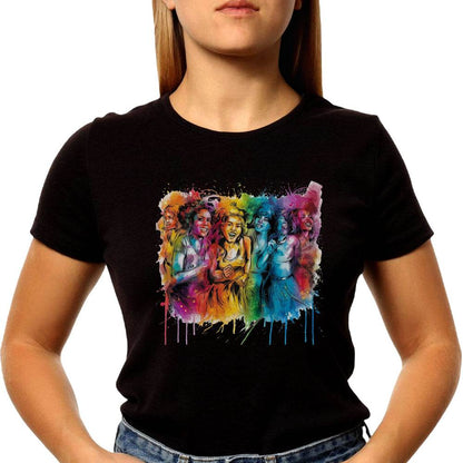 Colorful Beautiful Woman - Unisex Round Neck Regular Fit 100% Combed Cotton Half Sleeve T-Shirt - Mojilo Mart