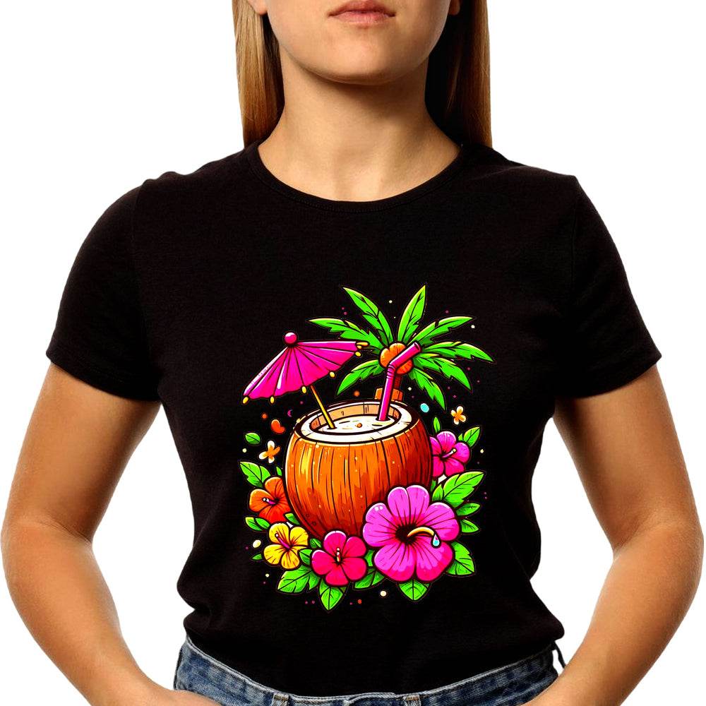 Colorful Cocktail - Unisex Round Neck Regular Fit 100% Combed Cotton Half Sleeve T-Shirt - Mojilo Mart