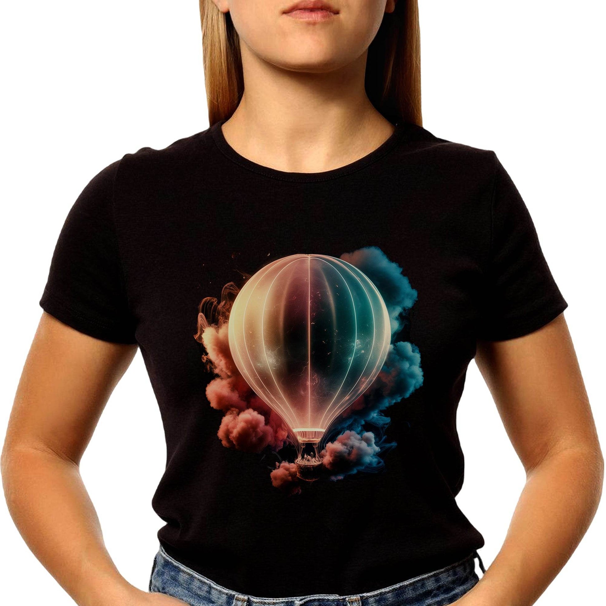 Colorful Hot Air Balloons- Unisex Round Neck Regular Fit 100% Combed Cotton Half Sleeve T-Shirt - Mojilo Mart