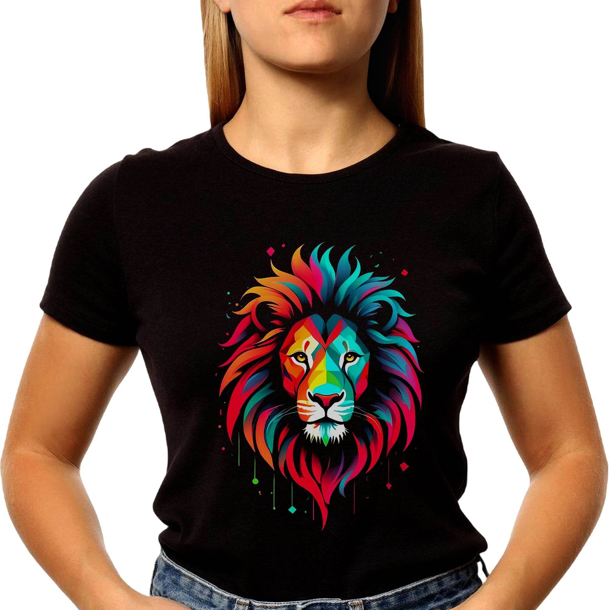 Colorful Lion - Unisex Round Neck Regular Fit 100% Combed Cotton Half Sleeve T-Shirt - Mojilo Mart
