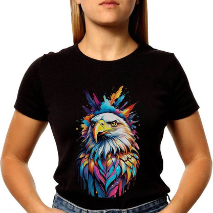 Colorfull Eagle Graphic - Unisex Round Neck Regular Fit 100% Combed Cotton Half Sleeve T-Shirt - Mojilo Mart