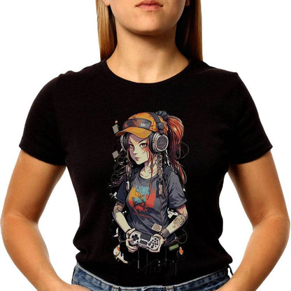 Cool Gamer Girl - Unisex Round Neck Regular Fit 100% Combed Cotton Half Sleeve T-Shirt - Mojilo Mart
