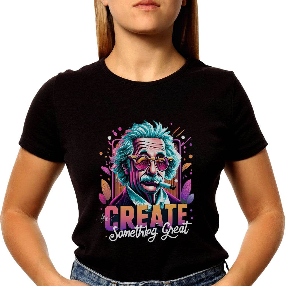 Create Something Great - Unisex Round Neck Regular Fit 100% Combed Cotton Half Sleeve T-Shirt - Mojilo Mart