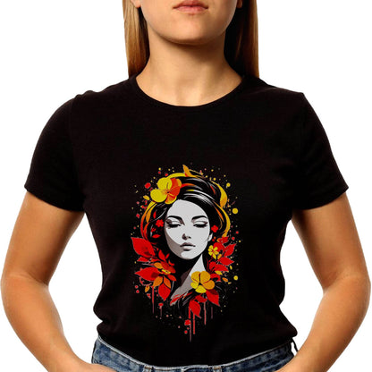 Cute Colorful Woman Various - Unisex Round Neck Regular Fit 100% Combed Cotton Half Sleeve T-Shirt - Mojilo Mart