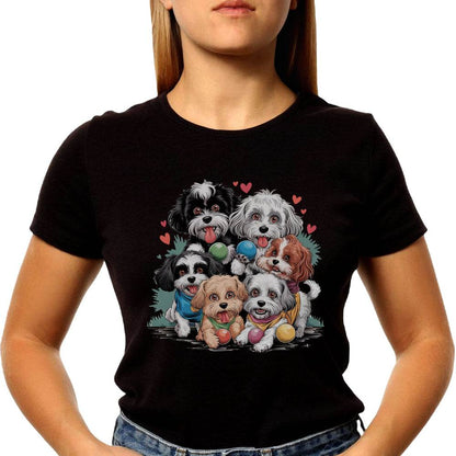 Cute Puppy Shirt Cute Dog - Unisex Round Neck Regular Fit 100% Combed Cotton Half Sleeve T-Shirt - Mojilo Mart