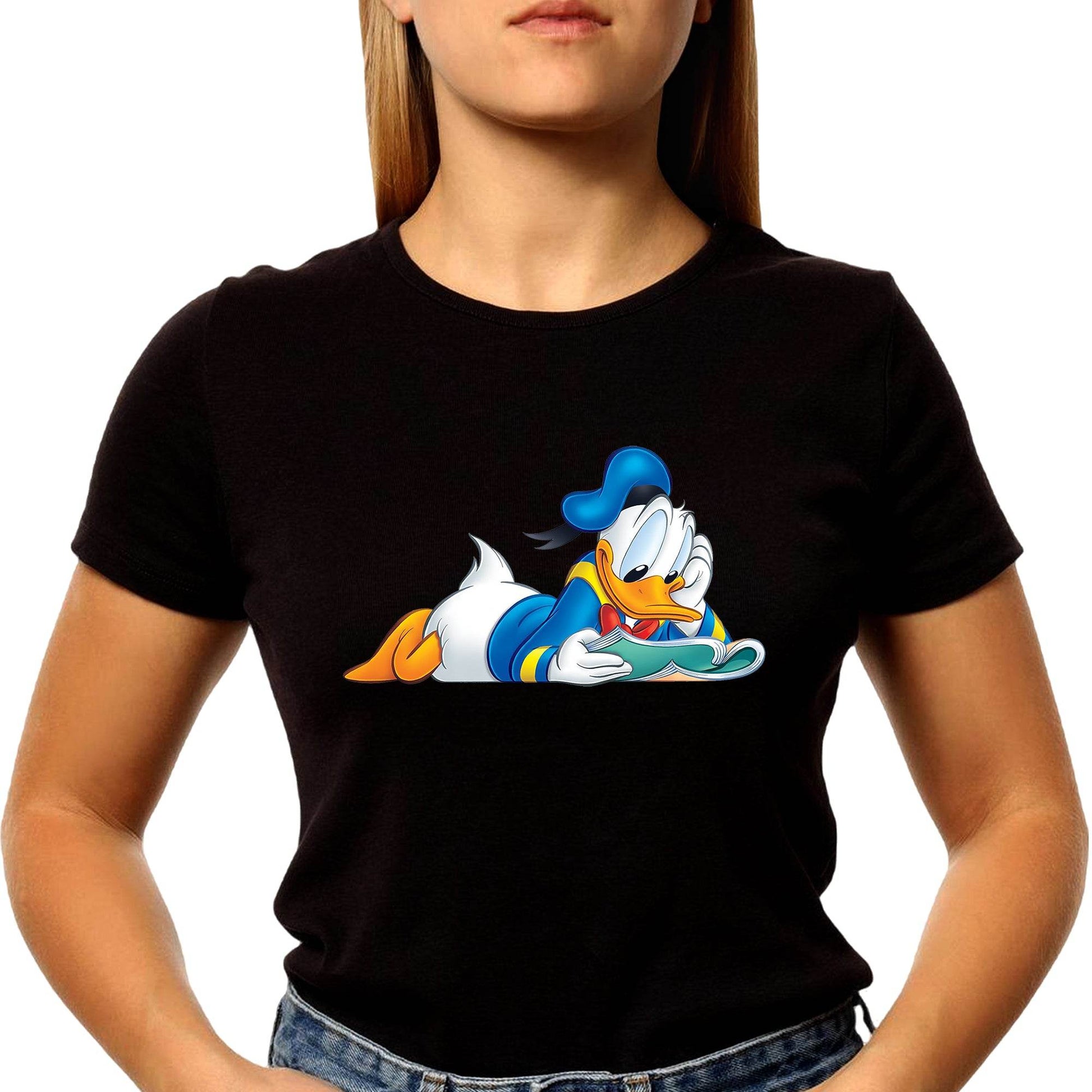 Disney Donald Duck Traditional Portrait - Unisex Round Neck Regular Fit 100% Combed Cotton Half Sleeve T-Shirt - Mojilo Mart
