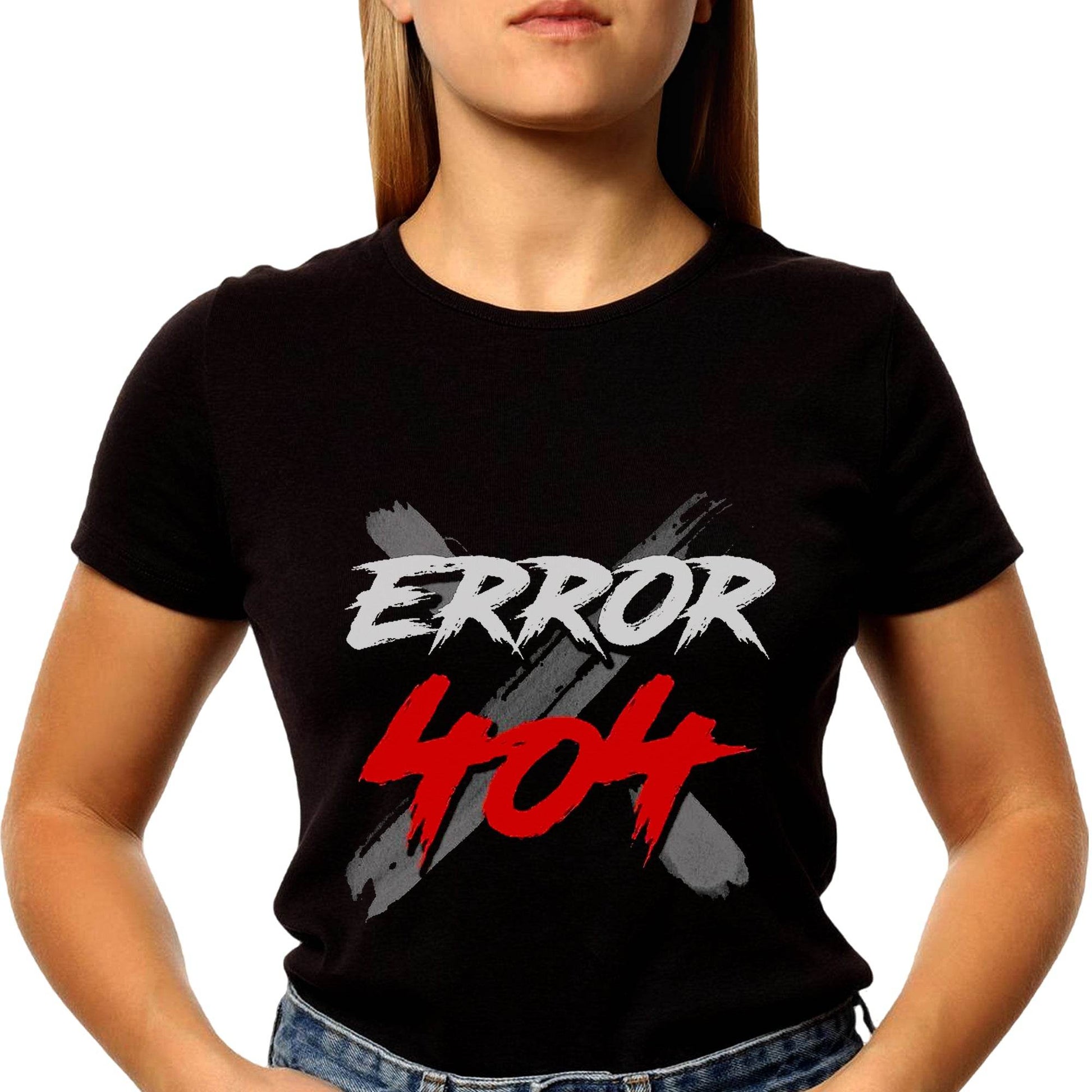 ERROR 404 - Unisex Round Neck Regular Fit 100% Combed Cotton Half Sleeve T-Shirt - Mojilo Mart