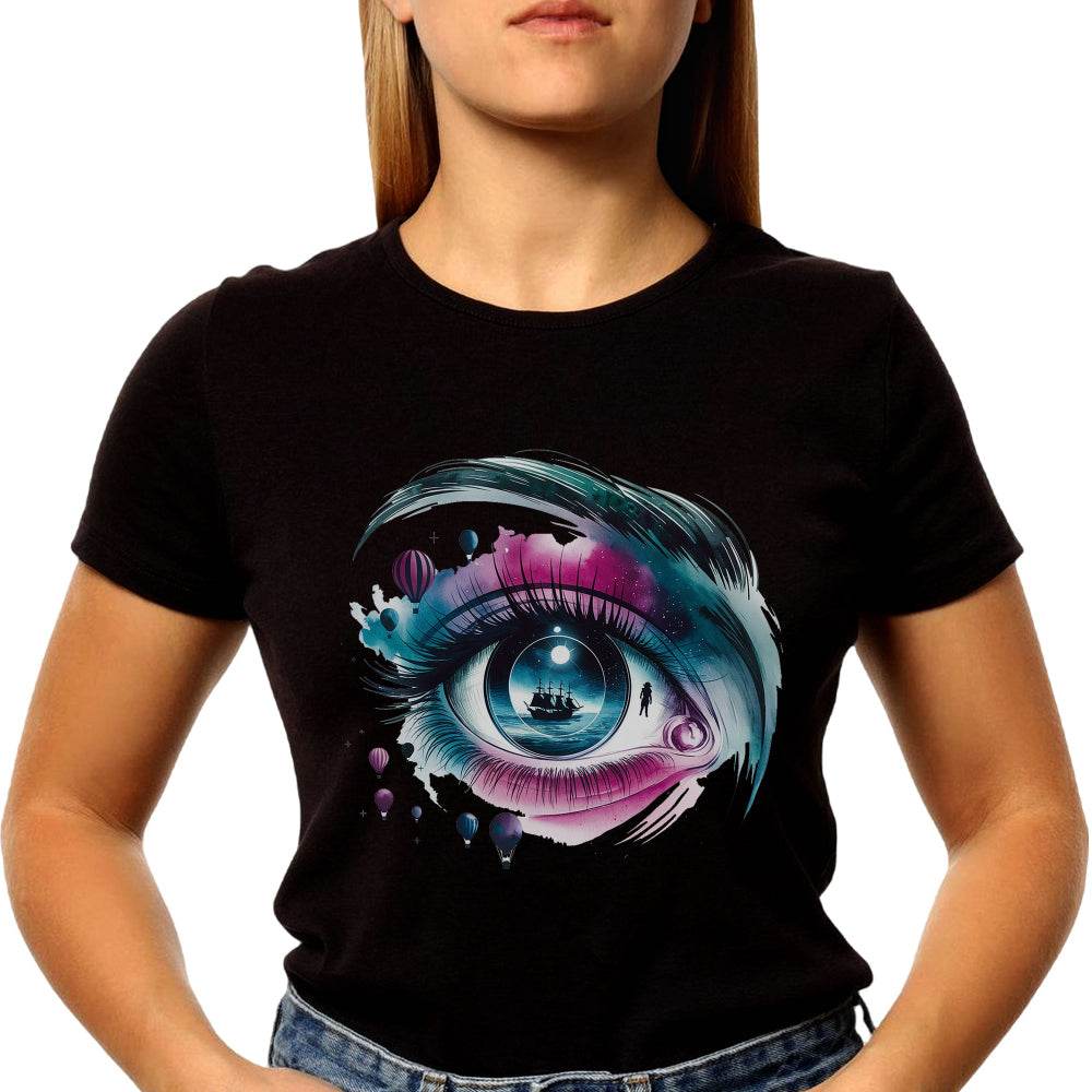 Eye Spy Notice Eyesight - Unisex Round Neck Regular Fit 100% Combed Cotton Half Sleeve T-Shirt - Mojilo Mart