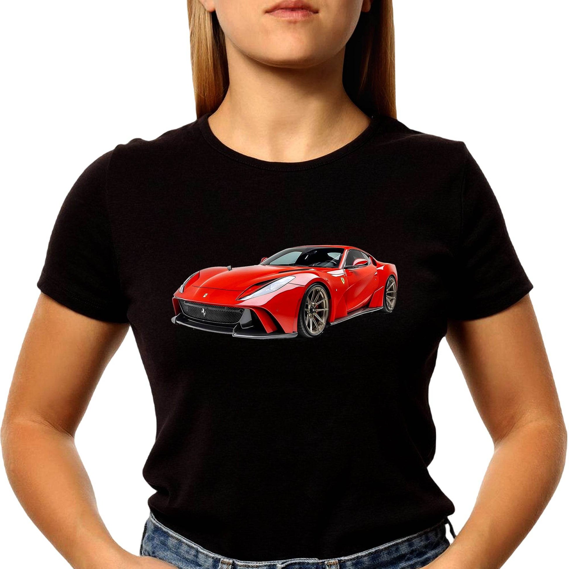 Ferrari - Unisex Round Neck Regular Fit 100% Combed Cotton Half Sleeve T-Shirt - Mojilo Mart