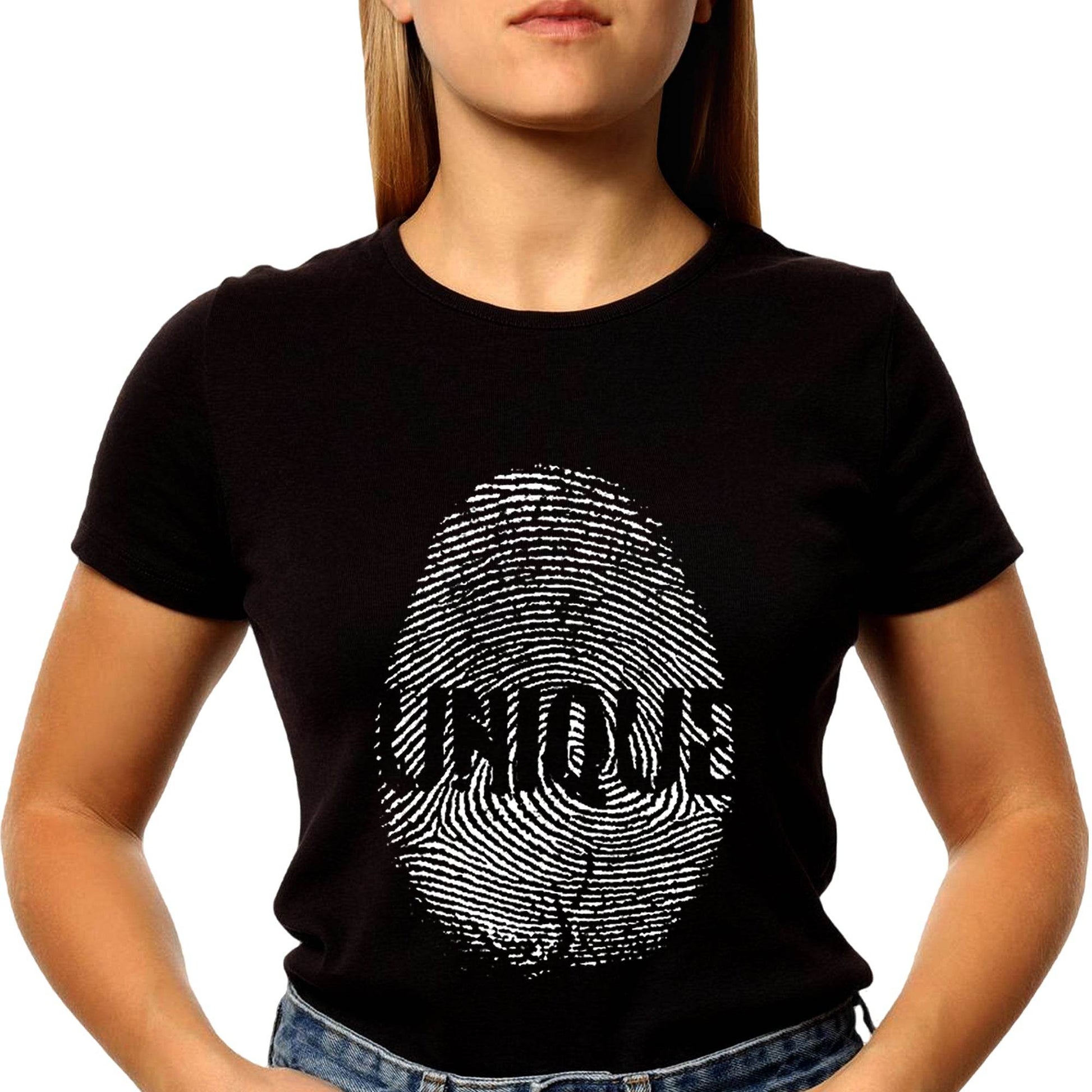 Fingerprint Unique - Unisex Round Neck Regular Fit 100% Combed Cotton Half Sleeve T-Shirt - Mojilo Mart