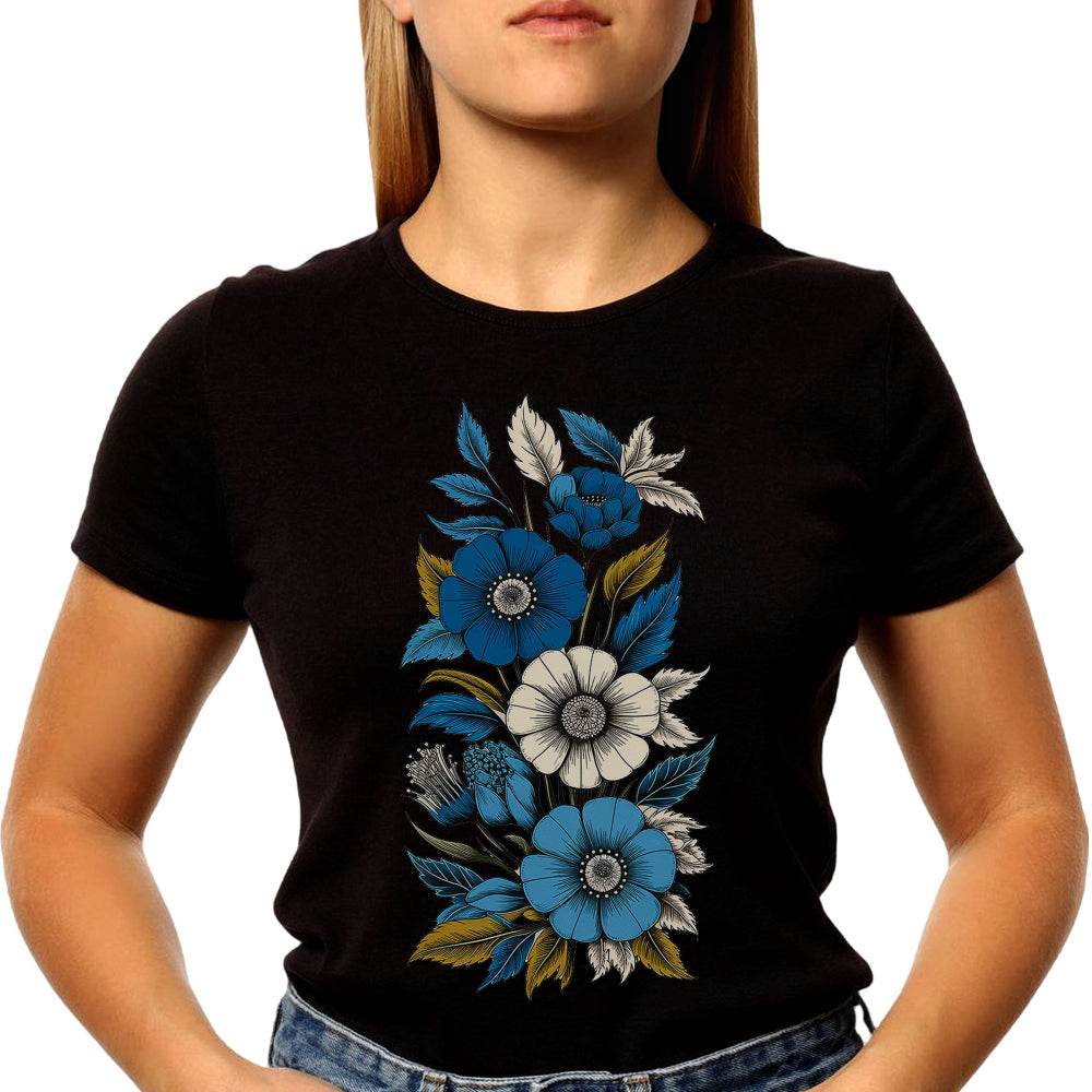 Flower Aesthetic Ornament Decoration - Unisex Round Neck Regular Fit 100% Combed Cotton Half Sleeve T-Shirt (Copy) (Copy) - Mojilo Mart